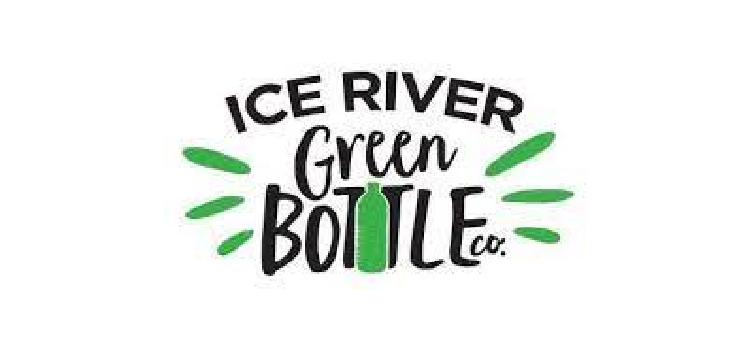 Ice River Green Bottle logo